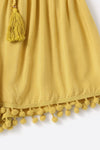 Ria Yellow Tassel Shorts