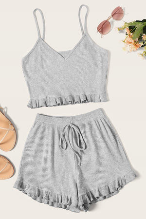 Kylee Grey Frill Co-ord