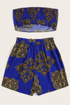 Romy Blue Print Crop Co-ord