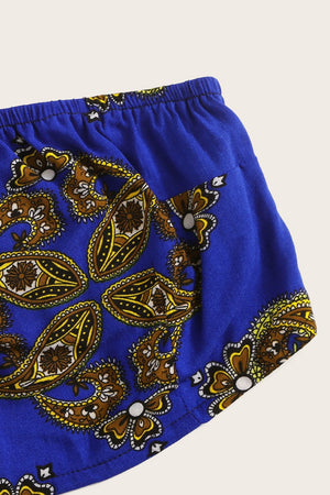 Romy Blue Print Crop Co-ord