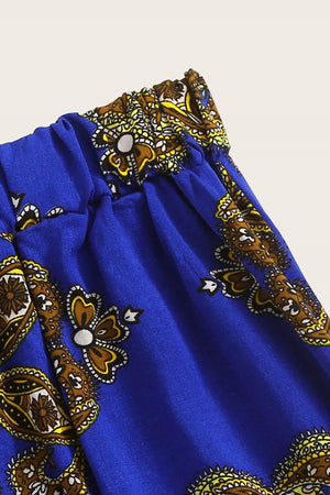 Romy Blue Print Crop Co-ord