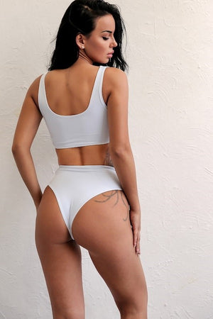 Roxy Buckle High Waist Bikini Set