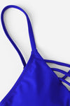 ceri Blue Tropical Bikini Set