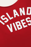 Iyra Island Vibes Swimsuit Red