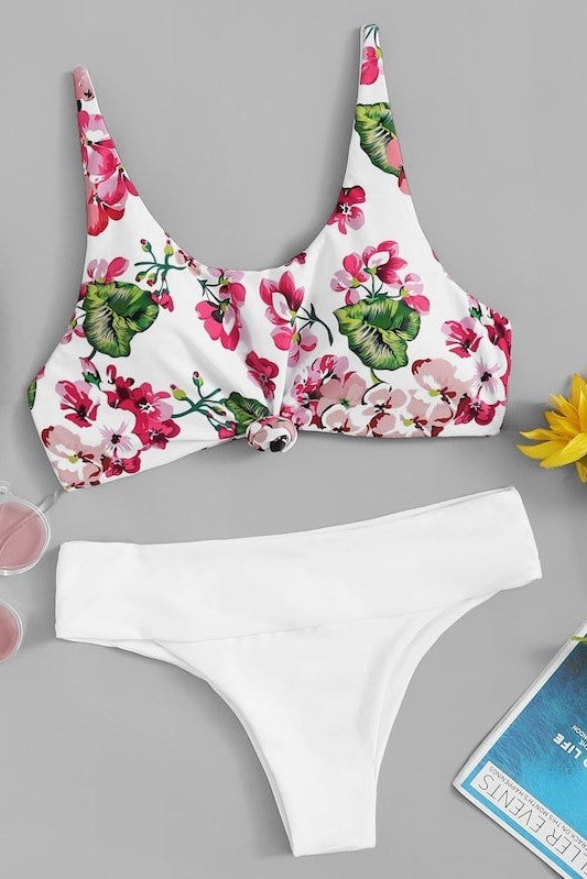Fiona Floral Pink Bikini Set