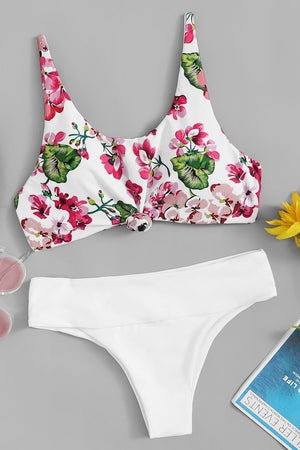 Fiona Floral Pink Bikini Set