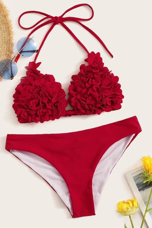 Tess Red Bikini Set