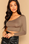 Trixie Hot One Shoulder Crop Top