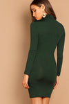 Cardi Green Fitted Dress