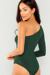 Zia Green One Shoulder Bodysuit