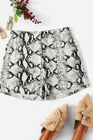 Ella Snake Print Shorts