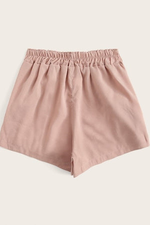 Lace-up Pink Shorts