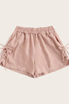 Lace-up Pink Shorts
