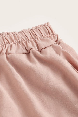 Lace-up Pink Shorts