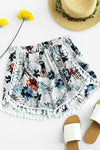 Palm Tassel Trim Shorts