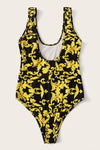 Mia Baroque Print Black Swimsuit