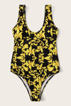 Mia Baroque Print Black Swimsuit