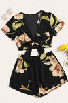 Kylee Floral Black Print Co-ord