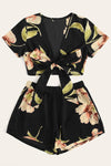 Kylee Floral Black Print Co-ord