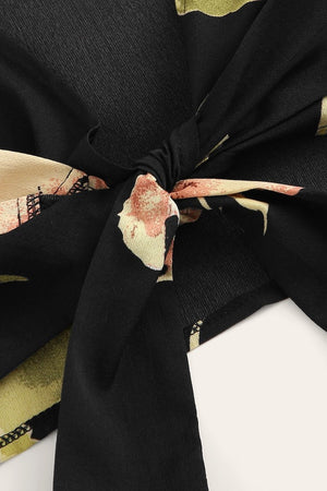 Kylee Floral Black Print Co-ord