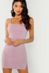 Jasmine Lilac Fitted Bodycon Dress