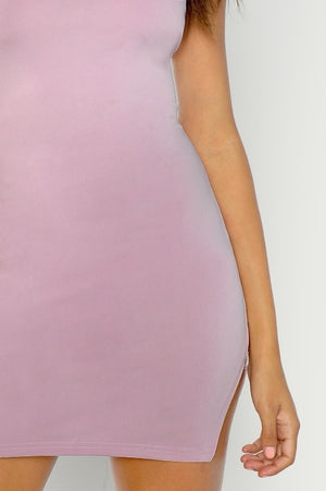 Jasmine Lilac Fitted Bodycon Dress