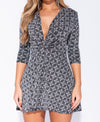 Eva Grey Swing Dress