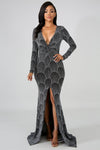 Stephanie Midnight Long Dress