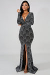 Stephanie Midnight Long Dress