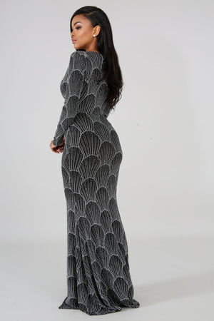 Stephanie Midnight Long Dress