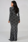 Stephanie Midnight Long Dress
