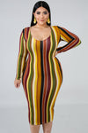 Plus RiRi Multi Colour Dress