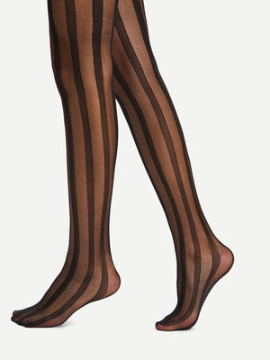 B Striped Stockings