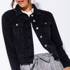 Denim Hem Button Jacket