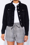 Denim Hem Button Jacket