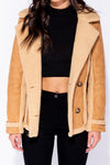 Shearling Mid Length Jacket