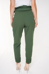 Olive Tie Waist Trousers