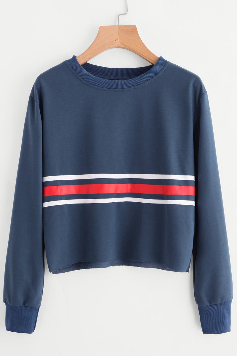 Raw Hem Sweatshirt