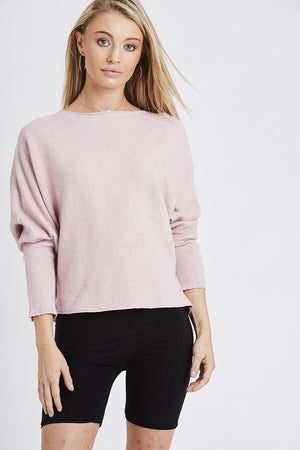 Pink Ribbed Jumper