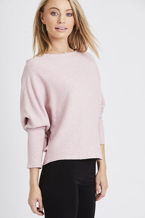 Pink Ribbed Jumper
