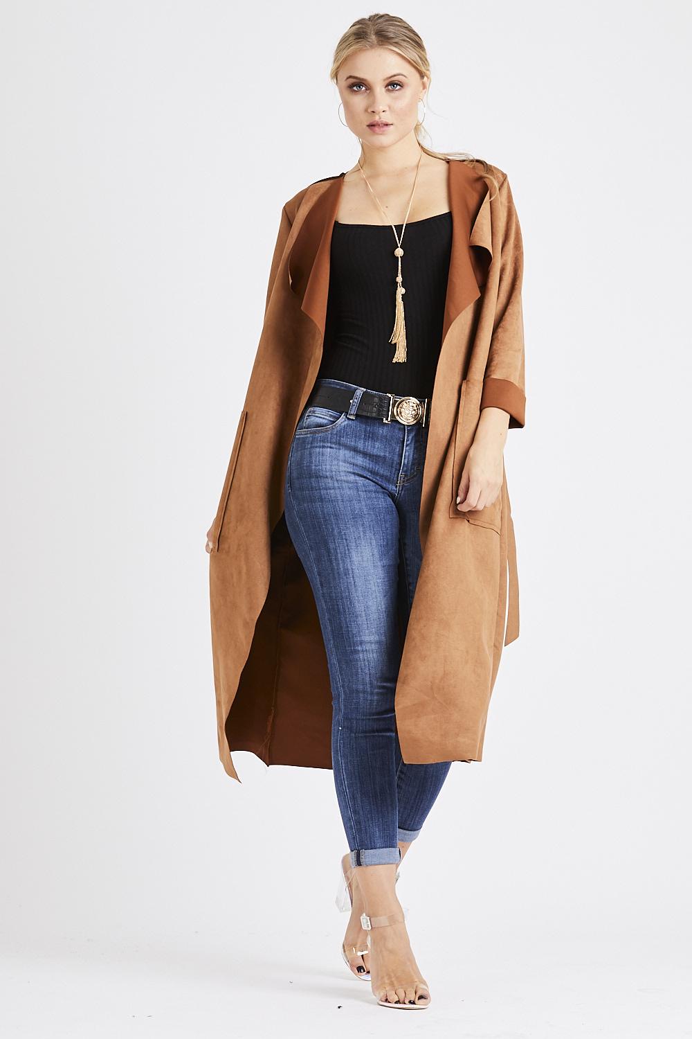 Suede Waterfall Jacket