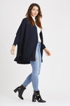 Zara Navy Flare Cardigan