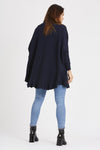 Zara Navy Flare Cardigan