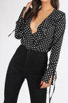 Polka Dot V Bodysuit