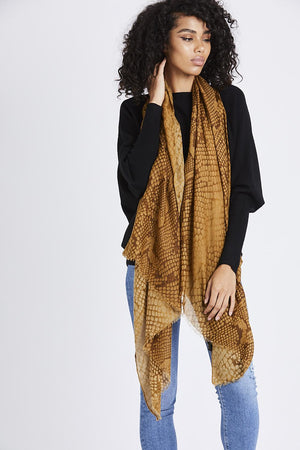 Zi Snake Print Scarf