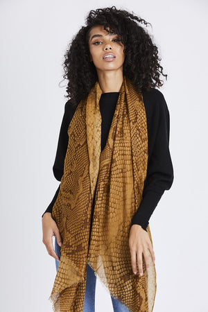 Zi Snake Print Scarf