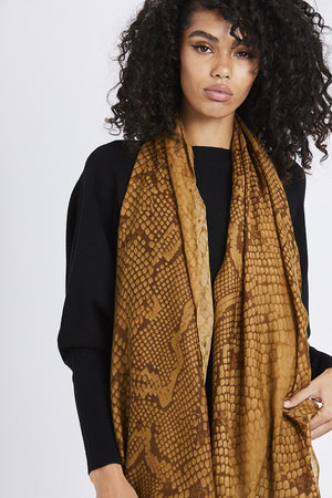 Zi Snake Print Scarf