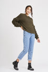 Cassie Khaki Knit Jumper