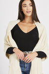 Cream Bauble shoulder Knit