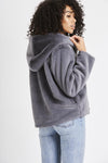 Olivia Grey Hooded Jacket